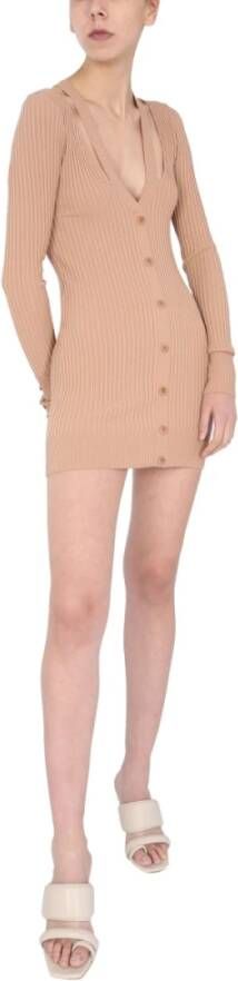 Andrea Adamo Short Dresses Beige Dames