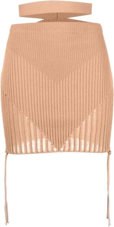 Andrea Adamo Short Dresses Beige Dames