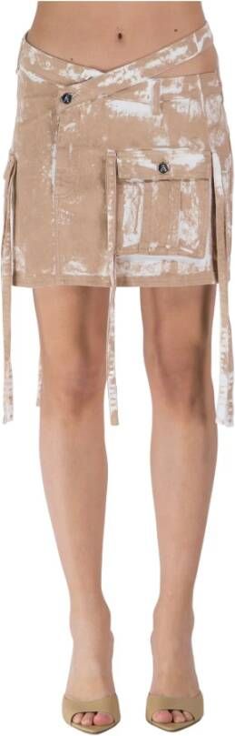 Andrea Adamo Short Skirts Beige Dames
