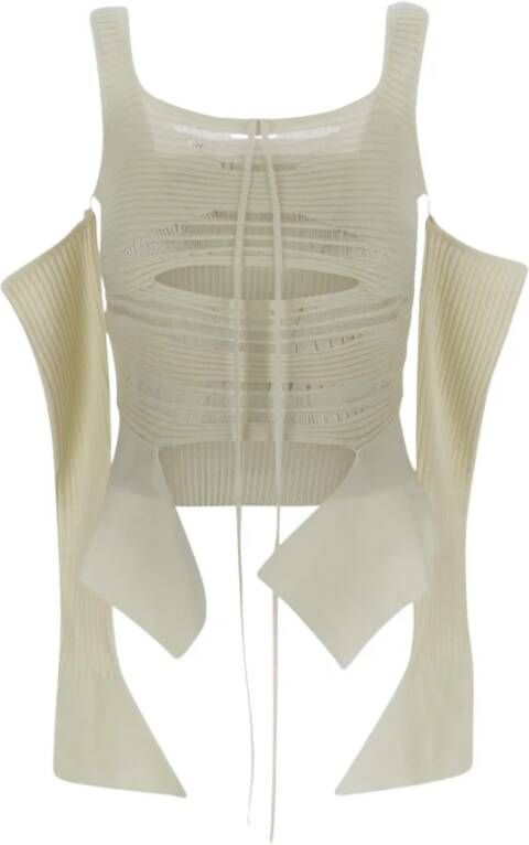 Andrea Adamo Sleeveless Tops Wit Dames