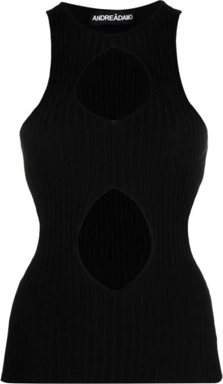 Andrea Adamo Sleeveless Tops Zwart Dames