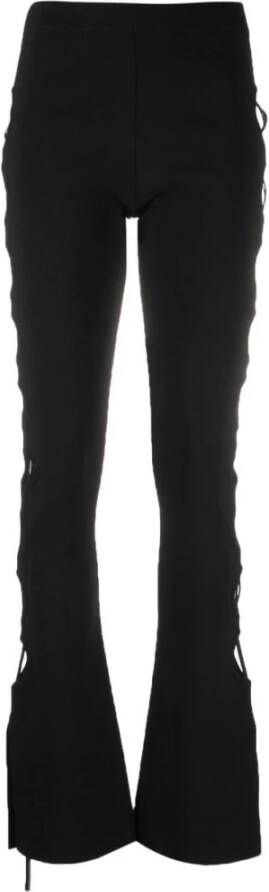 Andrea Adamo Slim-fit broek Zwart Dames