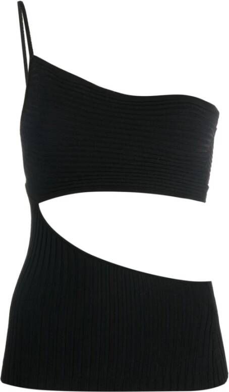 Andrea Adamo top zwart Black Dames