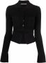 Andrea Adamo V-hals gebreide kleding Zwart Dames - Thumbnail 1