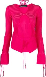 Andrea Adamo V-neck Knitwear Roze Dames