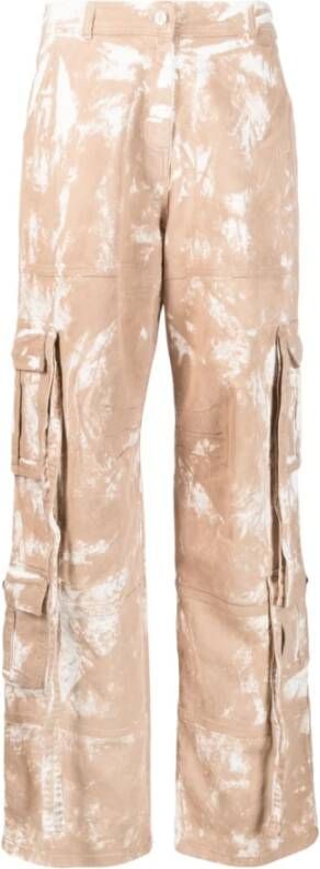 Andrea Adamo Wide Trousers Beige Dames