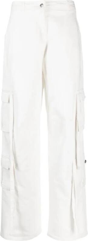 Andrea Adamo Wide Trousers White Dames