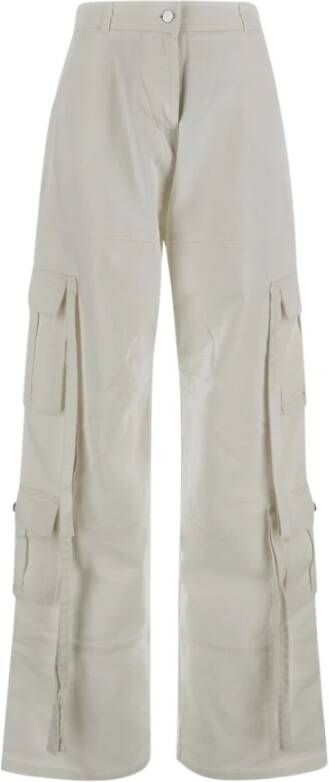 Andrea Adamo Wide Trousers White Dames