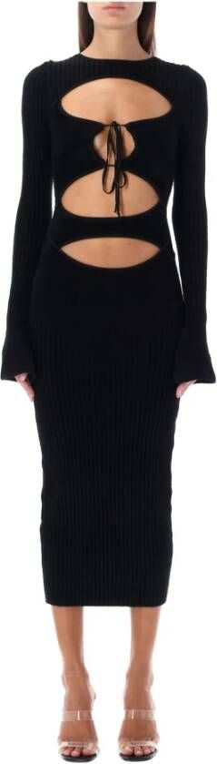 Andrea Adamo Women Clothing Dress Black Aw22 Zwart Dames