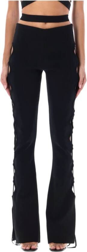 Andrea Adamo Women Clothing Trousers Black Aw22 Zwart Dames