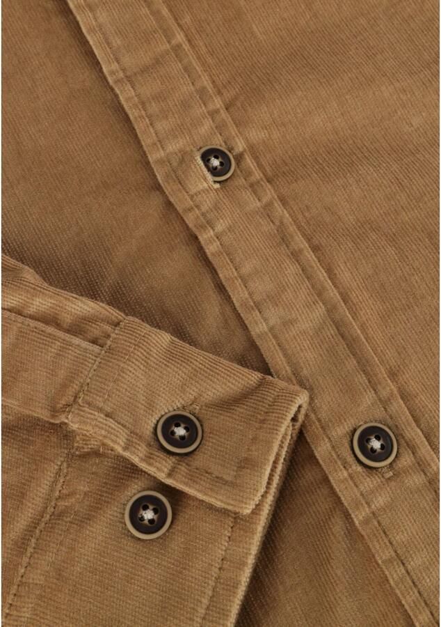ANERKJENDT Heren Overhemden Akleif Solid Cord Shirt Beige - Foto 5