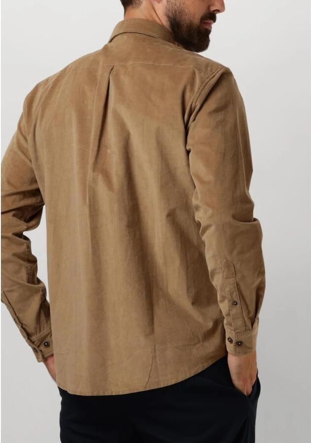 ANERKJENDT Heren Overhemden Akleif Solid Cord Shirt Beige - Foto 6