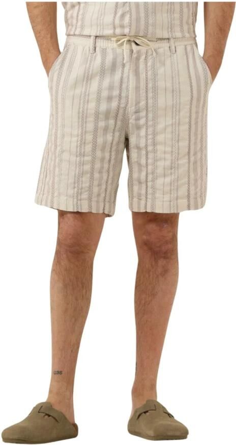 Anerkjendt Beige Elastische Katoenen Shorts voor Zomer Beige Heren - Foto 3