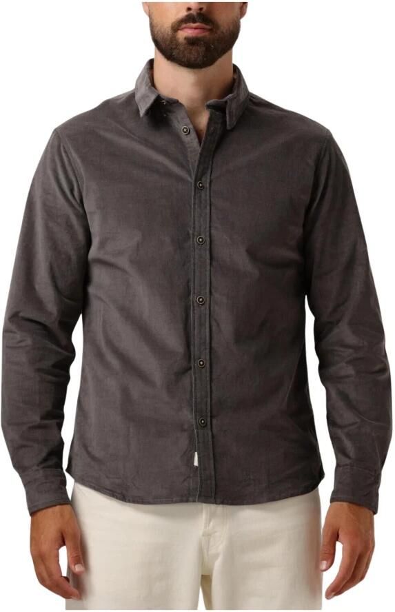 ANERKJENDT Heren Overhemden Akleif Solid Cord Shirt Grijs - Foto 3