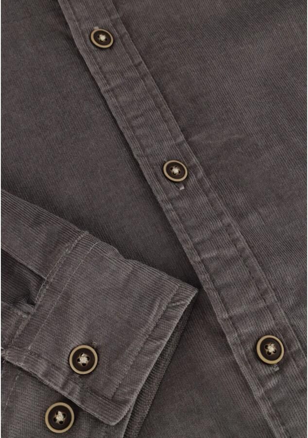 ANERKJENDT Heren Overhemden Akleif Solid Cord Shirt Grijs