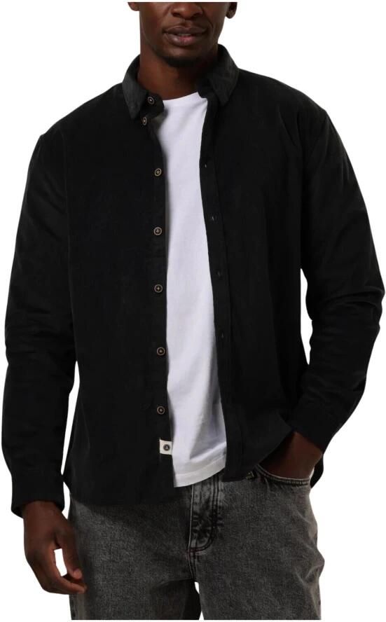 ANERKJENDT Heren Overhemden Akleif Solid Cord Shirt Grijs - Foto 3