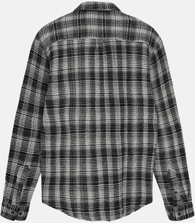 ANERKJENDT Heren Overshirts Aklouis Structure Check Shirt Zwart - Foto 9