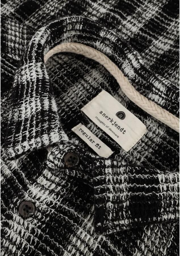 ANERKJENDT Heren Overshirts Aklouis Structure Check Shirt Zwart - Foto 6
