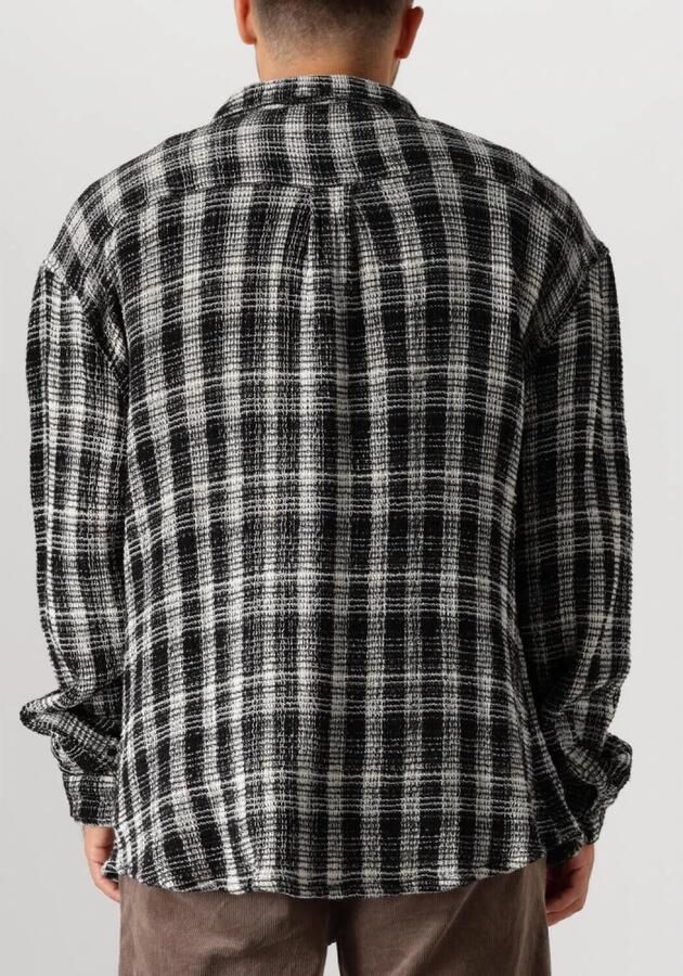 ANERKJENDT Heren Overshirts Aklouis Structure Check Shirt Zwart - Foto 7