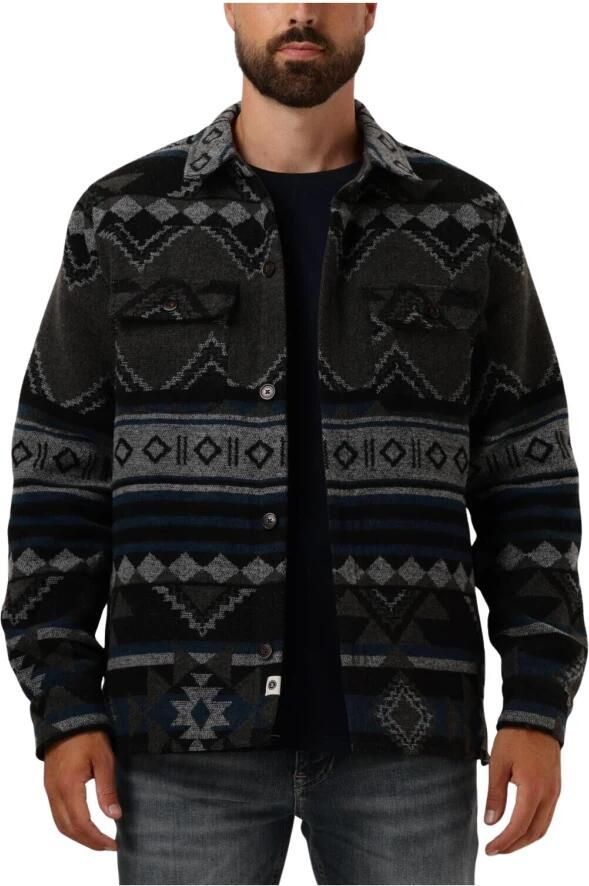 ANERKJENDT Heren Overshirts Akoscar Check Overshirt Donkergrijs - Foto 3