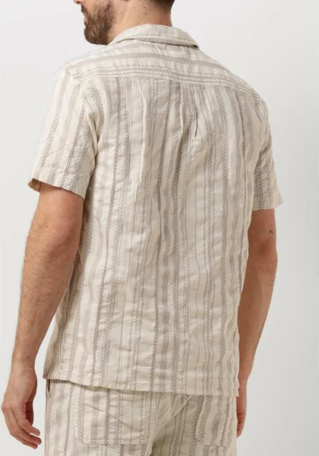 ANERKJENDT Heren Overhemden Akleon S s Structure Shirt Beige - Foto 2