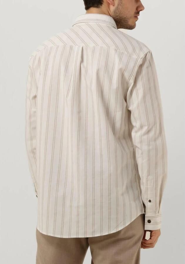 ANERKJENDT Heren Overhemden Akleif L s Double Stripe Gebroken Wit - Foto 2
