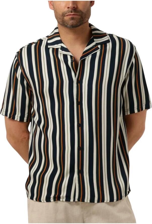 ANERKJENDT Heren Overhemden Akleo S s Viscose Aop Gebroken Wit - Foto 4