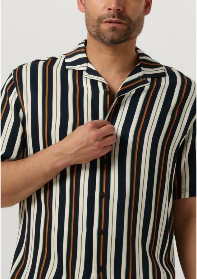 ANERKJENDT Heren Overhemden Akleo S s Viscose Aop Gebroken Wit - Foto 2