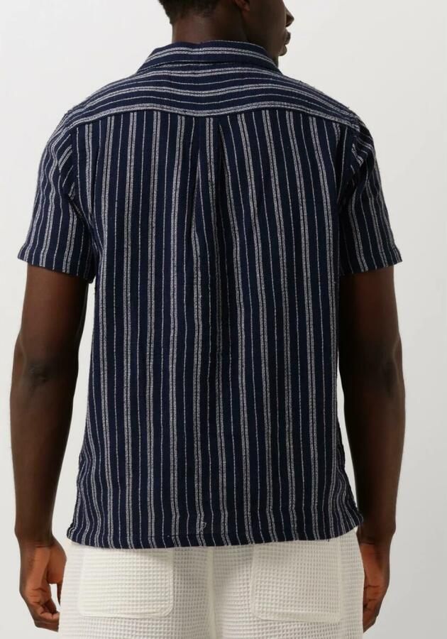 ANERKJENDT Heren Overhemden Akleo S s Dobby Shirt Donkerblauw - Foto 2