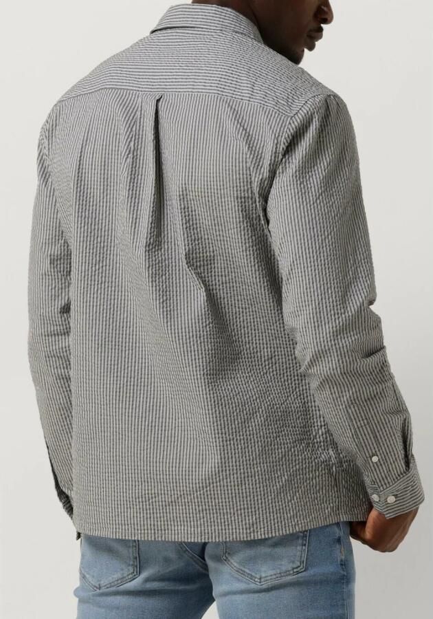 ANERKJENDT Heren Overhemden Akkurt L s Stripe Shirt Olijf - Foto 9