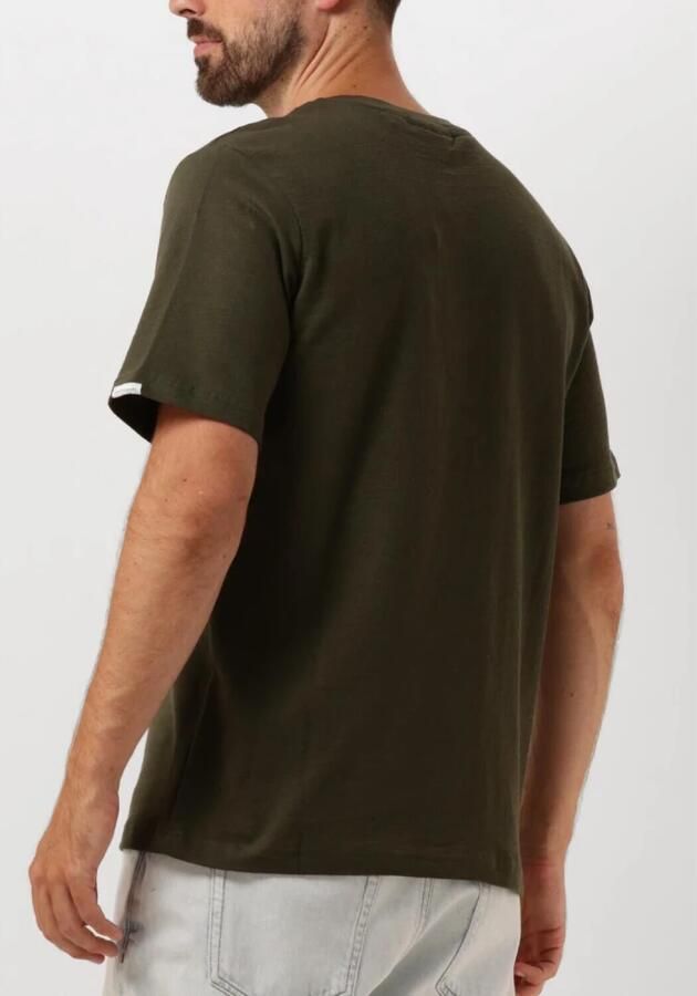 ANERKJENDT Heren Polo's & T-shirts Akkikki S s Structure Tee Donkergroen - Foto 3