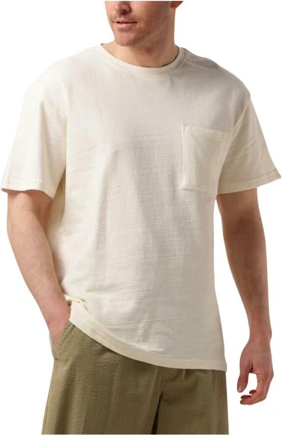 ANERKJENDT Heren Polo's & T-shirts Akkikki S s Structure Tee Zand - Foto 6