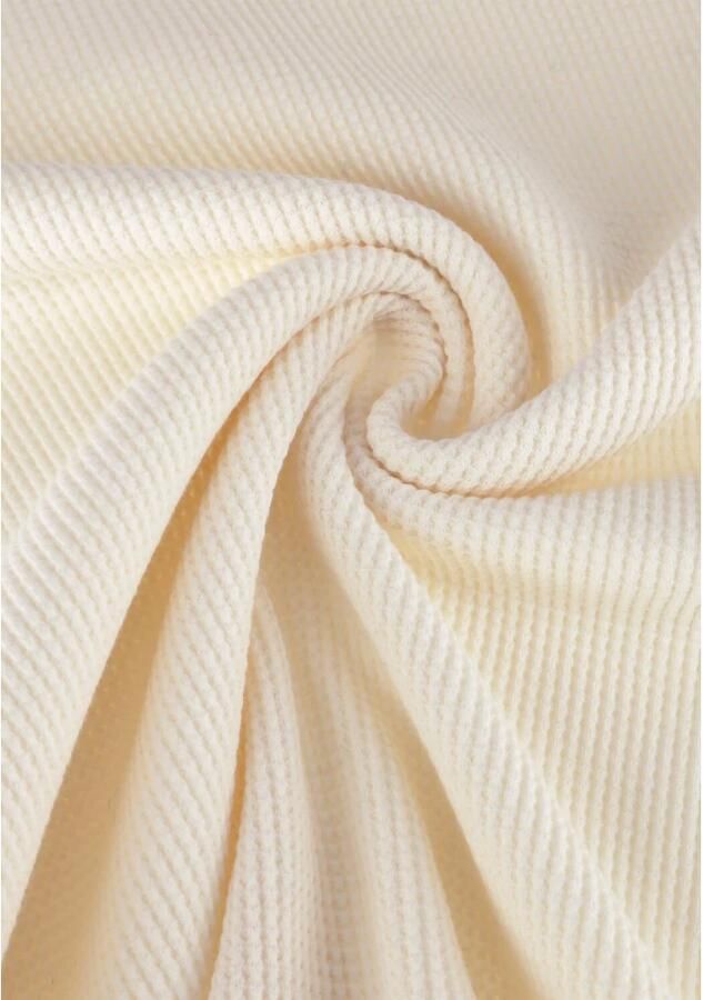 ANERKJENDT Heren Polo's & T-shirts Akkikki L s Waffle Tee Gebroken Wit