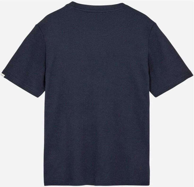 ANERKJENDT Heren Polo's & T-shirts Akkiki S s Waffle Tee Donkerblauw - Foto 6