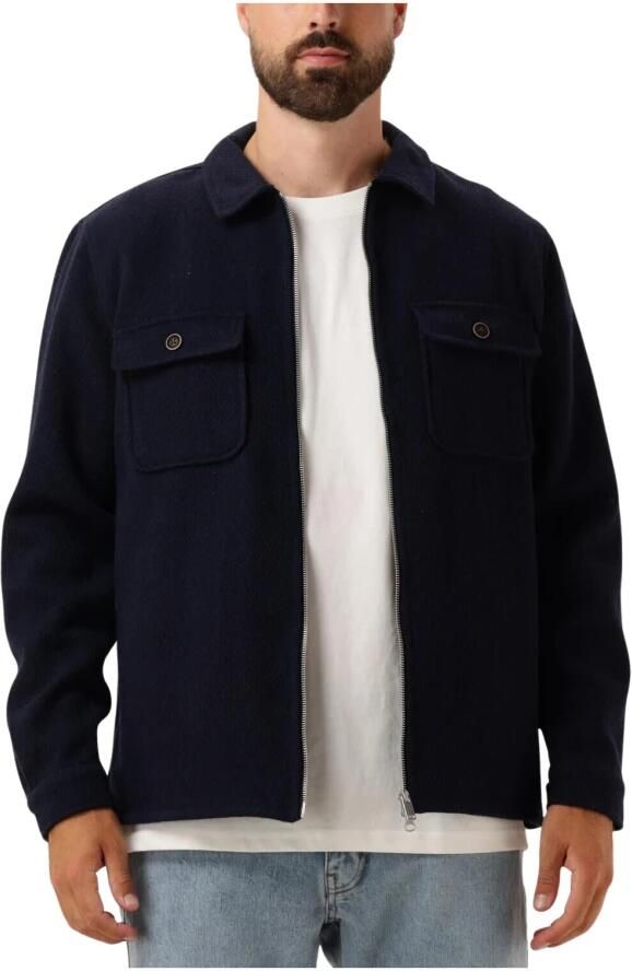 ANERKJENDT Heren Overshirts Akhanky Heavy Twill Overshirt Blauw - Foto 5