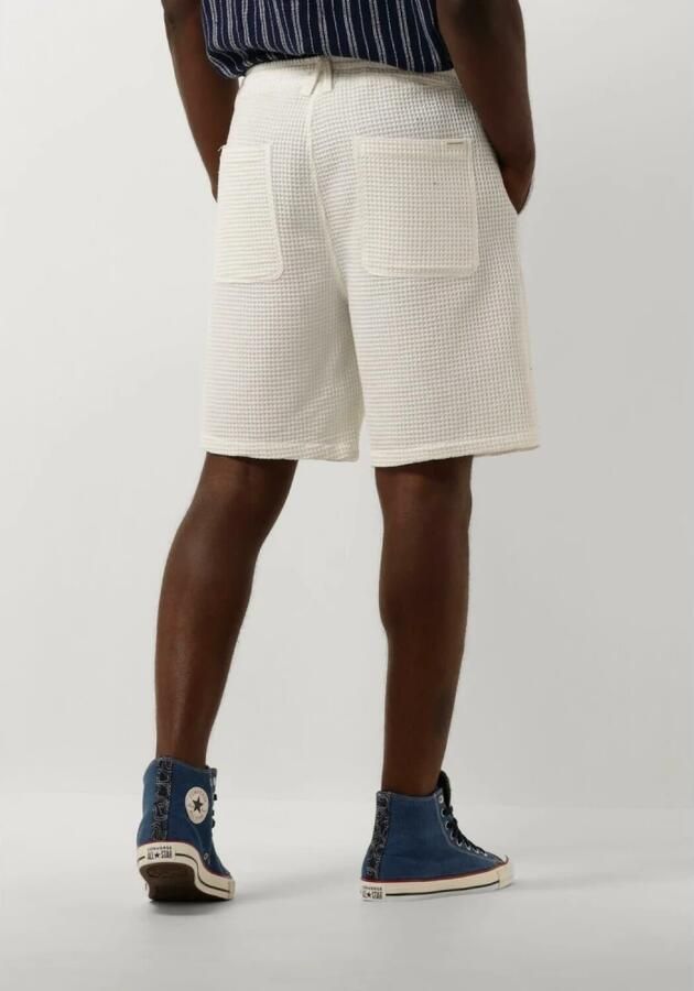 ANERKJENDT Heren Broeken Aklt Jan Waffle Ela Shorts Wit - Foto 2