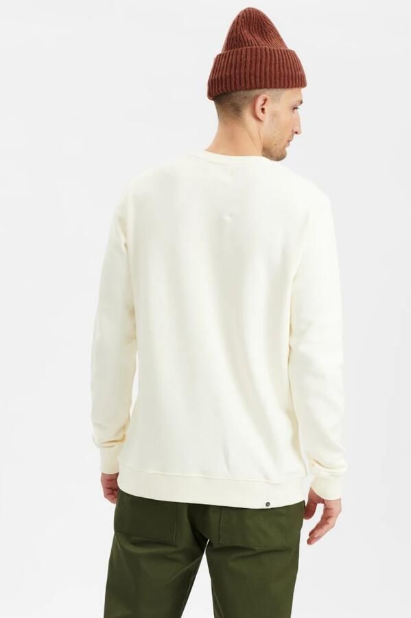 ANERKJENDT Heren Truien & Vesten Akallen Noos Crewneck Creme - Foto 5