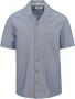 ANERKJENDT Heren Overhemden Akleon S s Cot linen Shirt Blauw - Thumbnail 2