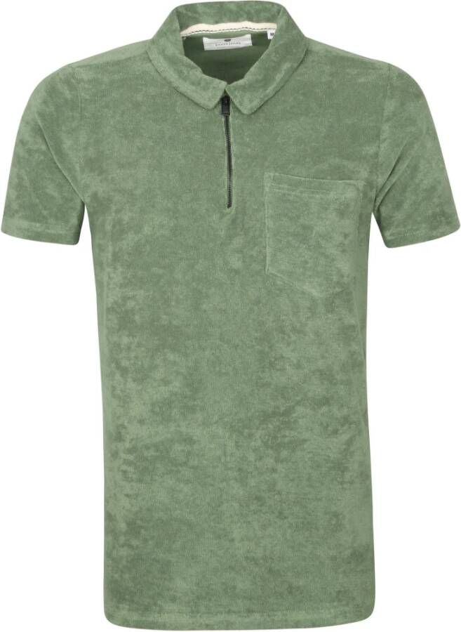 Anerkjendt Polo Shirt Half Zip Akbob Groen Heren