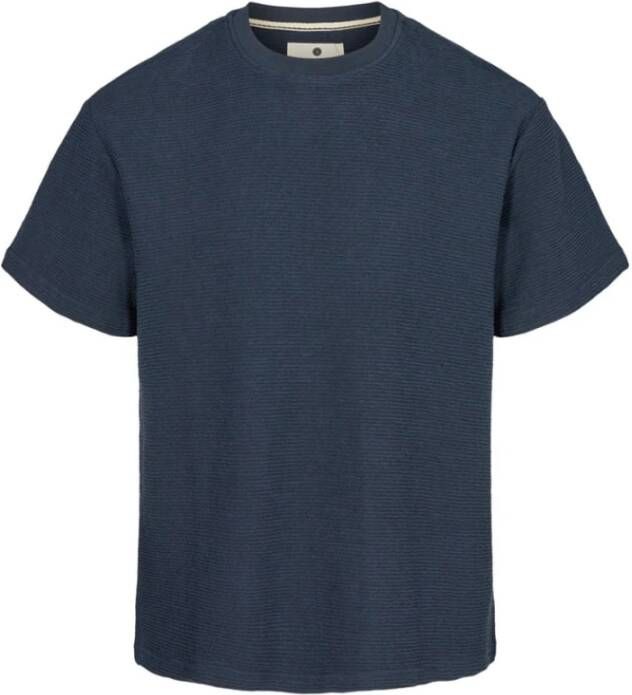 Anerkjendt T-shirt- Akkikki gebogen tee Blauw Heren
