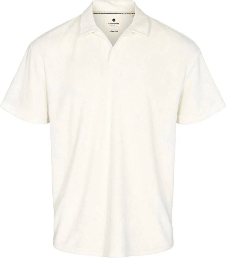 ANERKJENDT Heren Polo's & T-shirts Akkikki S s Frotte Cuba Gebroken Wit
