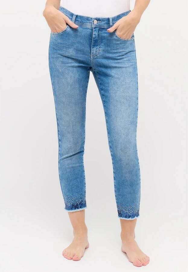 Angels Slim fit jeans met verkort model 'ORNELLA'