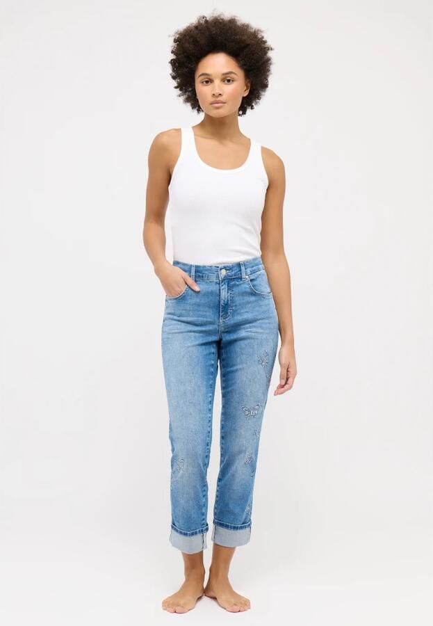 Angels Regular fit jeans met verkort model 'Cici' - Foto 3