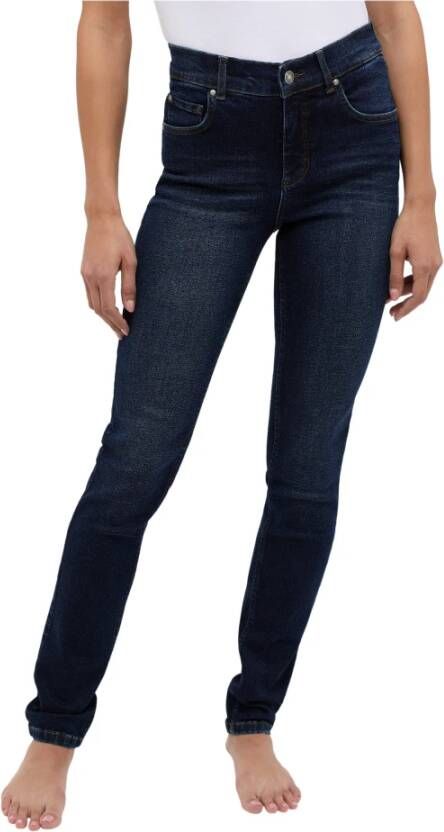 Angels Eenvoudige Skinny-fit Jeans voor een fantastisch silhouet Blauw Dames