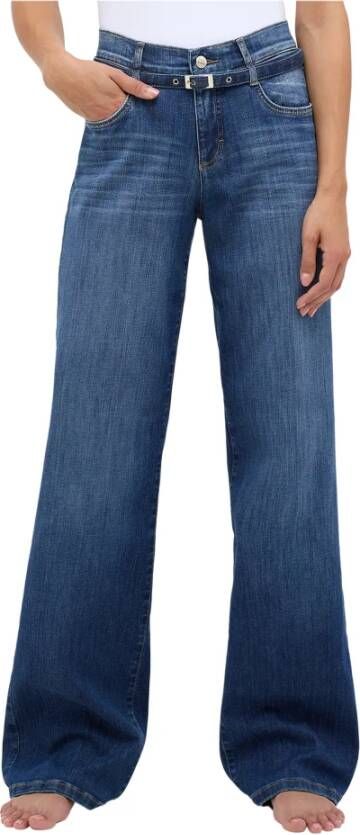 Angels Wide Jeans Blauw Dames