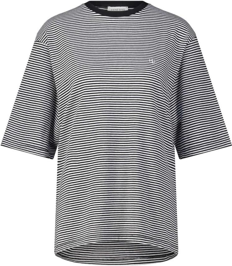 Anine Bing Rode Sweaters met Zwarte Strepen Red Dames