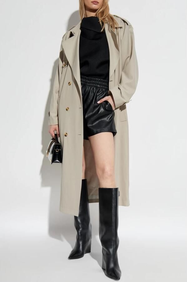 Anine Bing Kam vegan leren shorts Black Dames - Foto 4