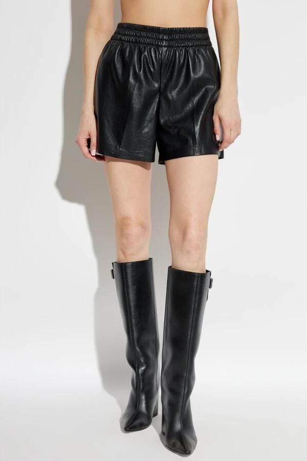 Anine Bing Kam vegan leren shorts Black Dames - Foto 5