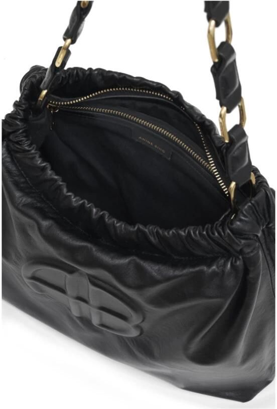 Anine Bing Hobo bags Kate Shoulder Bag Leather Black in zwart - Foto 4