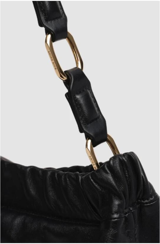 Anine Bing Hobo bags Kate Shoulder Bag Leather Black in zwart - Foto 6